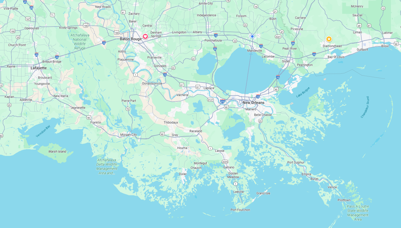 Louisiana FORTIFIED evaluator service area map